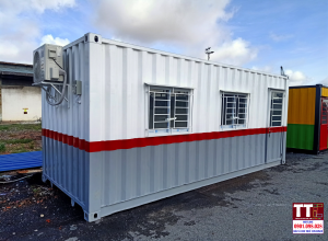 Container văn phòng 20 feet màu Xám - Trắng
